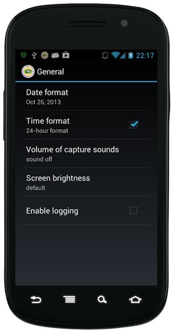 247timelapse - Adjustable shutter sound & screen brightness
